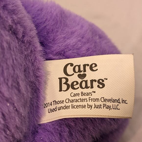 Vintage Care Bears Share Bear 13" Heart Lollipop Plush Purple Stuffed Animal Toy - Picture 5 of 10